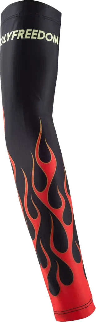 HolyFreedom Burning Arms Arm Warmers, black/red