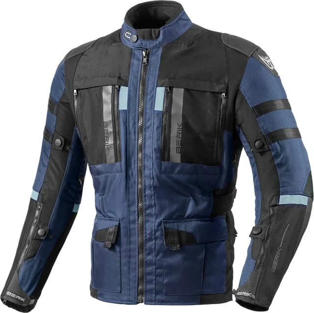 Berik Absolute Zero RX waterproof Motorcycle Textile Jacket, black/dark blue