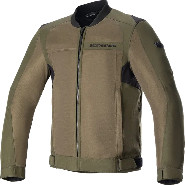 Alpinestars V2 Air Leather Jacket, Forest / Military Green