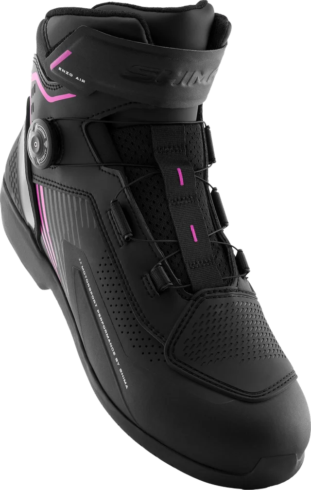 SHIMA Enzo Air Ladies Motorcycle Boots, black/pink