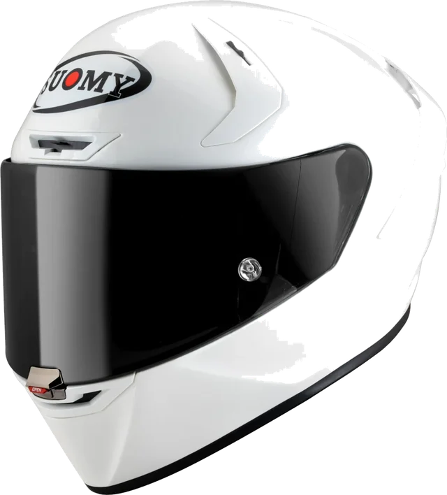 Suomy Sr-gp Evo Plain Full Face Helmet, Pearl White