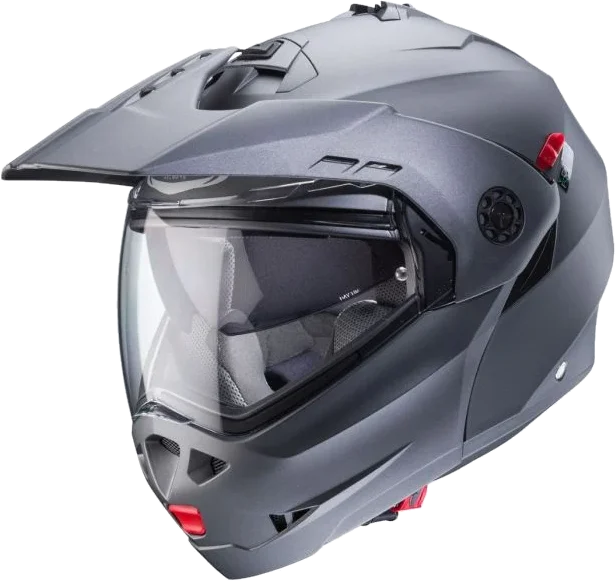 Caberg Tourmax X Matt Gun Metal Flip Up Motorcycle Hemet, matt gun metal