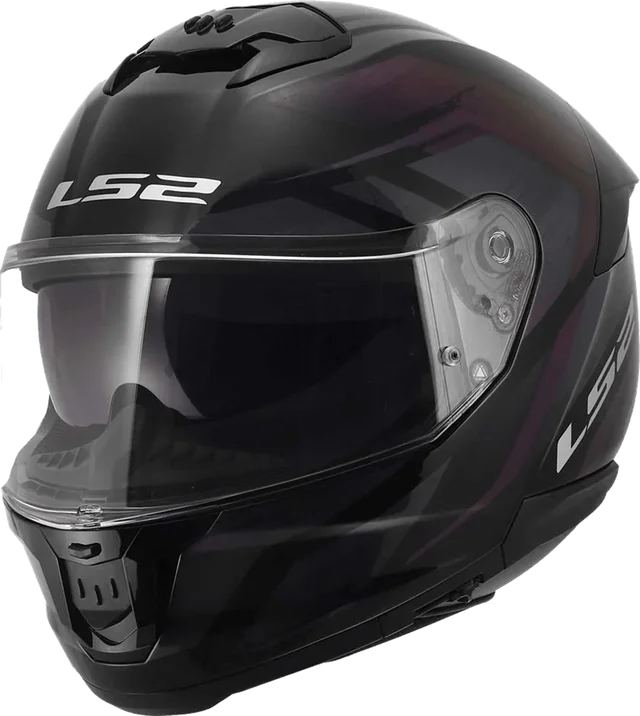 LS2 Stream II Helmet Fury Chamaleon Purple Matt