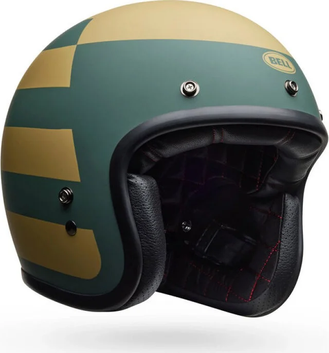 Bell Custom 500 Helmet EC22.06 Parlor Matt Emerald Gold, EC22.06 Parlor Matt Emerald Gold