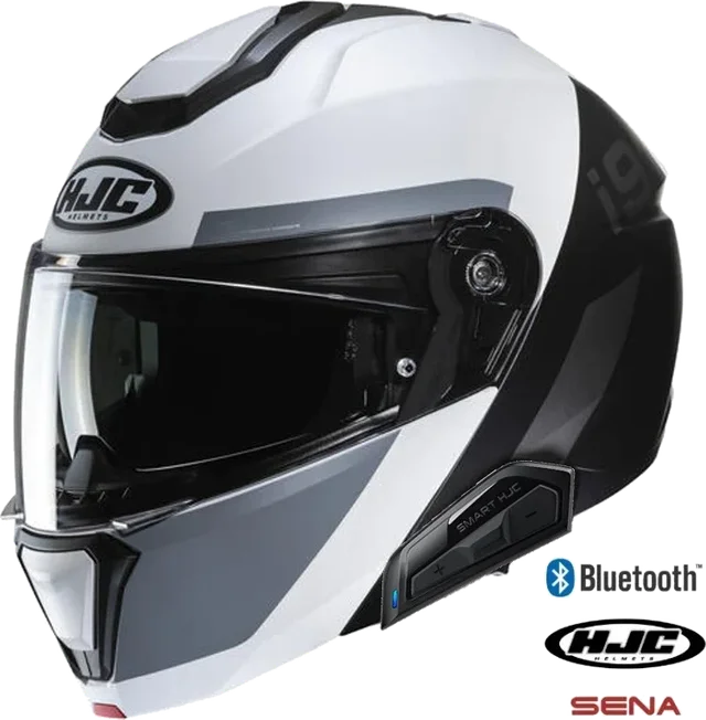 HJC i91 Modular Sena 11b Bluetooth Helmet Binna MC-5SF