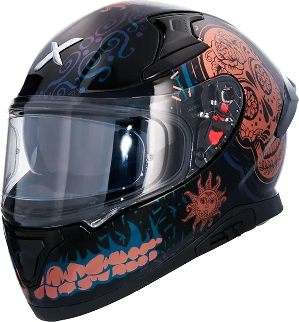 Axor Trance Full Face Helmet, Black / Gold