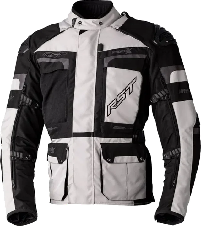 RST Pro Series Adventure-X Jacket Black Silver, Black