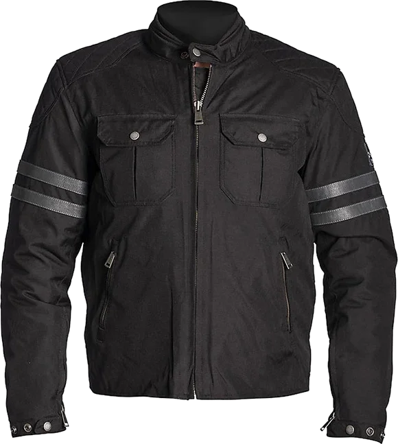 Helstons Jersey Fabric Jacket Black Grey