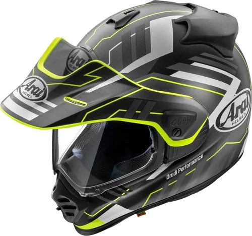 Arai XD-5 Trail Yellow Frost Helmet, Yellow Frost