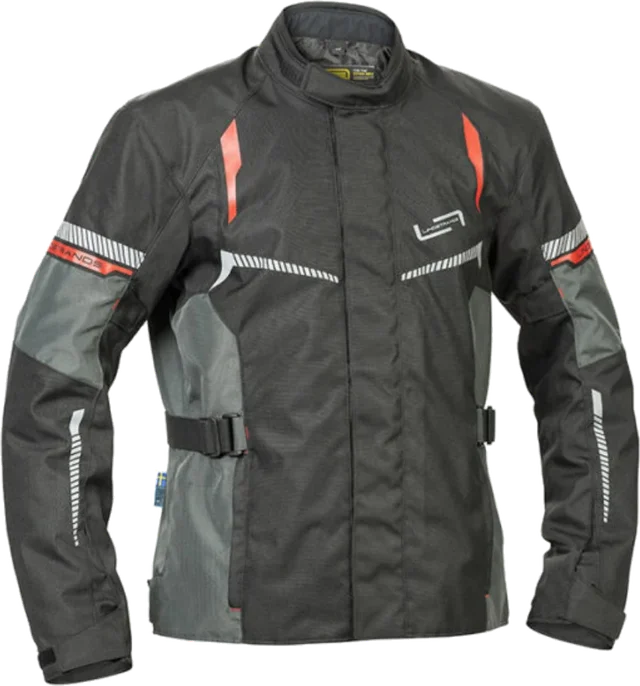 Lindstrands Backafall Waterproof Jacket - Black/Grey, light grey/black