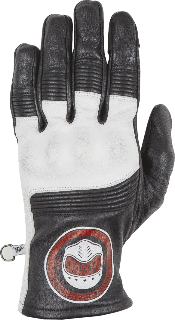Helstons Piste Summer Motorcycle Gloves, black/white