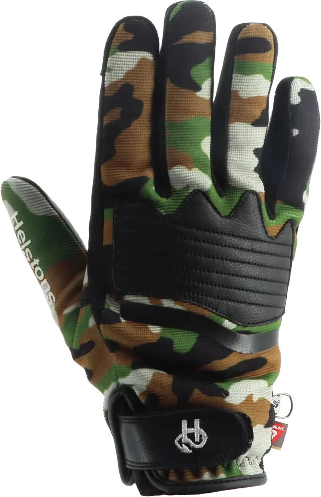 Helstons Jazz Camo waterproof Motorcycle Gloves, camouflage