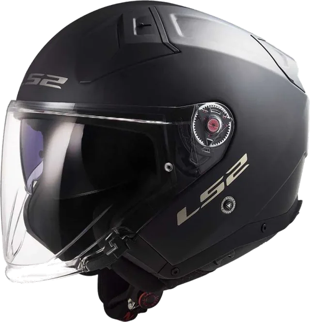 LS2 Of603 Infinity II With Intercom 4X Ucs Open Face Helmet, Matt Black