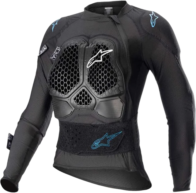 Alpinestars Stella Bionic Action V2 Long Sleeve Protective Jacket, Black / Cyan