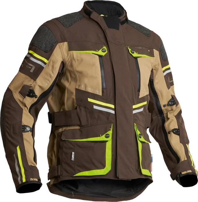 Lindstrands Sunne waterproof Motorcycle Textile Jacket, brown/sand