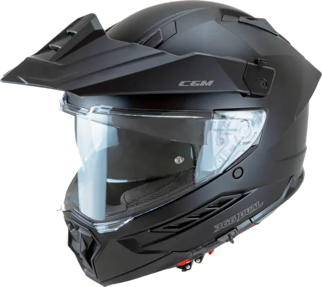 Cgm 366a Dual Mono Full Face Helmet, Matt Black
