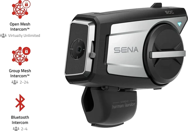 Sena 50C Motorcycle Camera and Communication Sound By Harmon Kardon