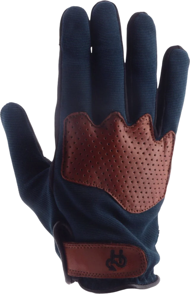 Helstons Dune Motorcycle Gloves, brown/blue