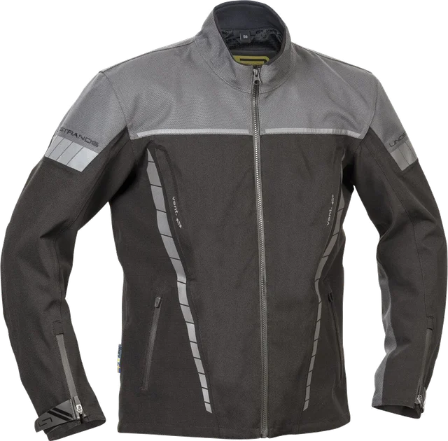 Lindstrands Bydalen waterproof Motorcycle Textile Jacket, black/grey