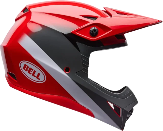 Bell Helmets Bell Mx-10 MIPS Aviator Helmet CLOSEOUT, red black