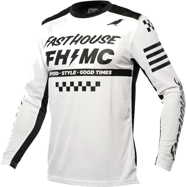 Fasthouse A/C Elrod Youth Jersey - White, white