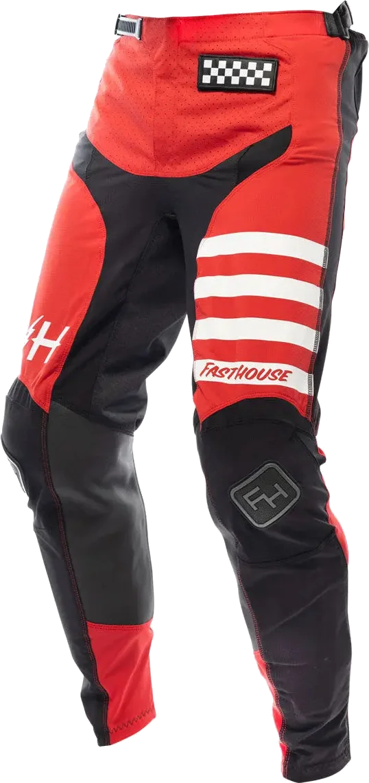 Fasthouse Elrod Pant - Red/Black, red black