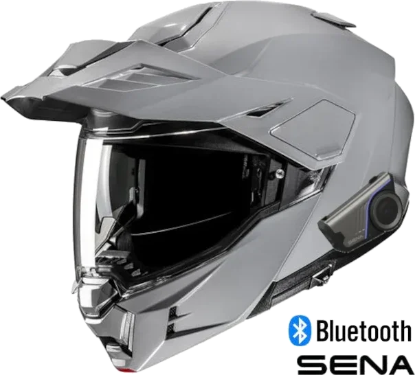 HJC i80 Sena 60S Bluetooth Modular Helmet Nardo Grey