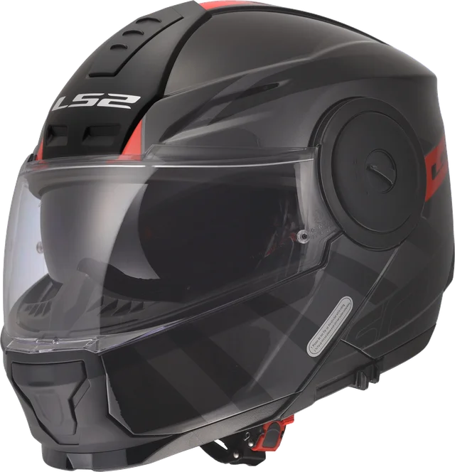 LS2 Horizon II Hammer Helmet, Black/Red