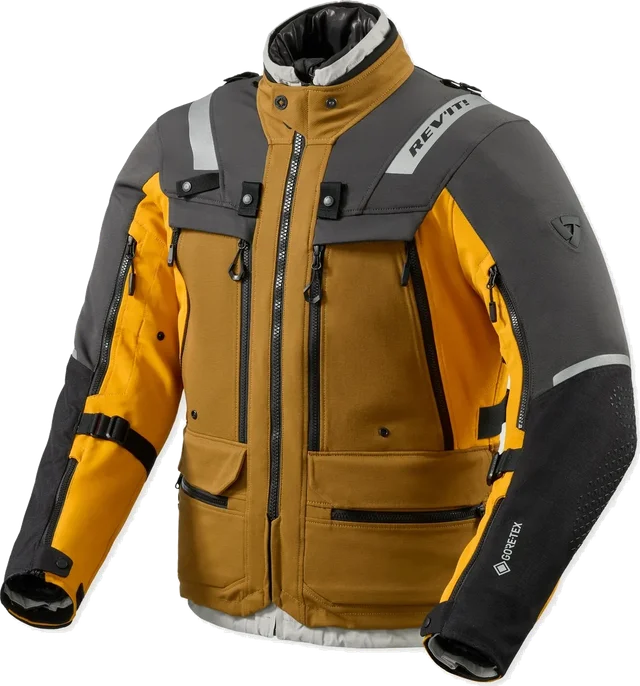 REV'IT! Revit Defender 4 Gore-Tex Jacket Black / Ocher Yellow