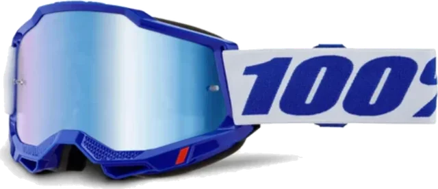 100% Accuri 2 Goggles - Blue/Mirror Blue Lens, Blue