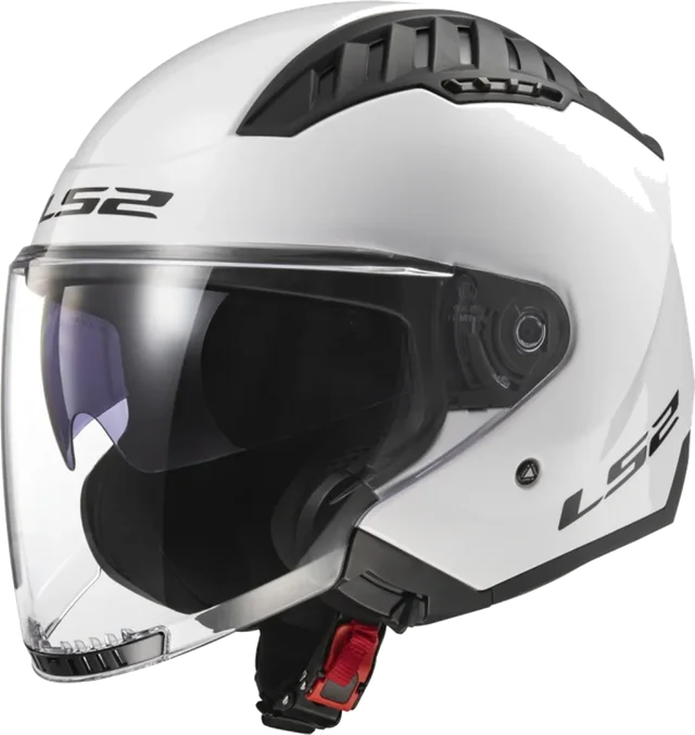 LS2 Copter II Helmet Solid White Gloss
