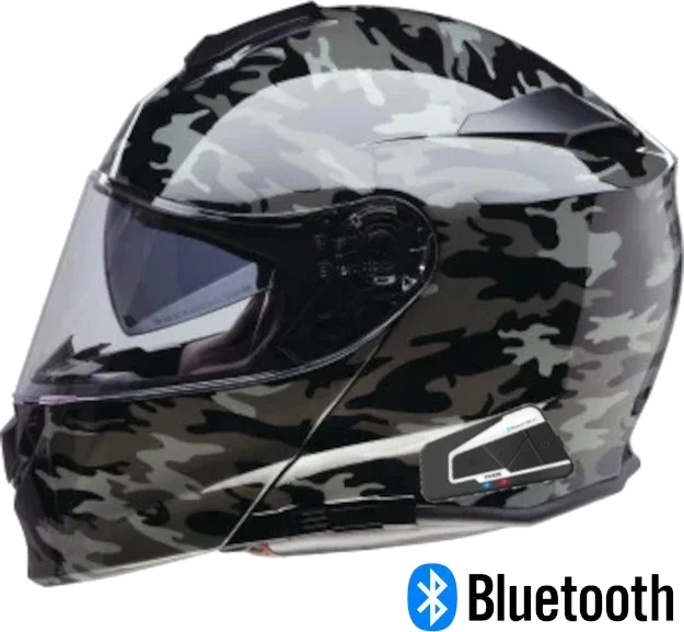 Z1R Solaris 2.0 Modular Bluetooth Helmet Camo Grey