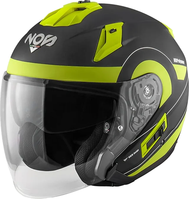 Nos NS-2 Helmet Zone Black/Yellow Fluo Matt