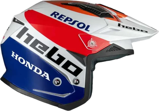 Hebo Zone 5 Montesa Team Open Face Helmet, White