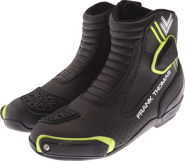 Frank Thomas Torque Short Boots Black Yellow