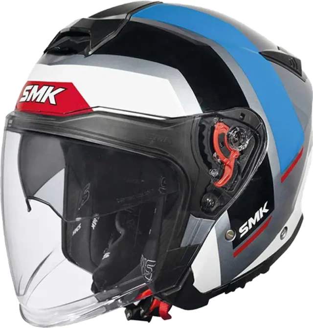 SMK Gtj Rover Gl615 Open Face Helmet, Decorated Shine