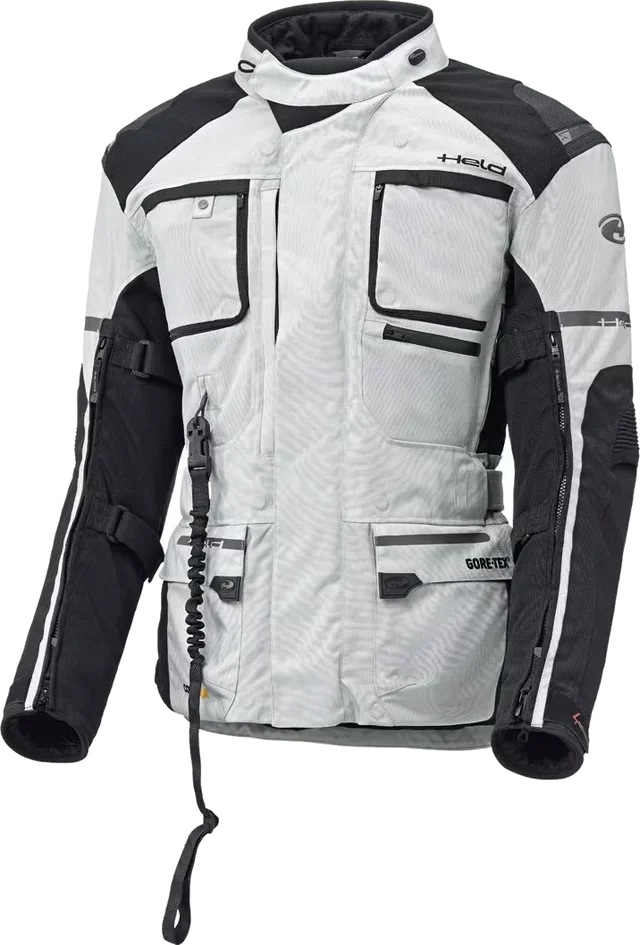 Held Carese APS Airbag Gore-Tex Motorcycle Textile Jacket, grey/black