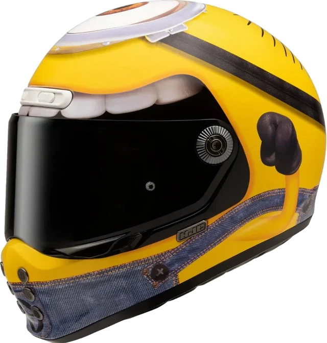 HJC V10 Minions Full Face Helmet (Yellow), Yellow