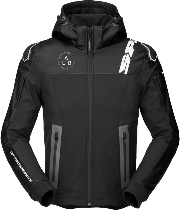 Spidi Hoody Warrior Jacket, Black