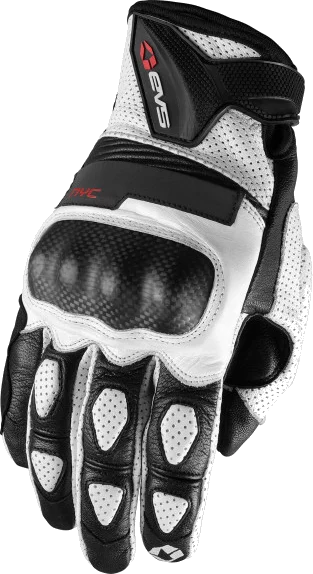 EVS NYC Air-Mesh Leather Gloves White