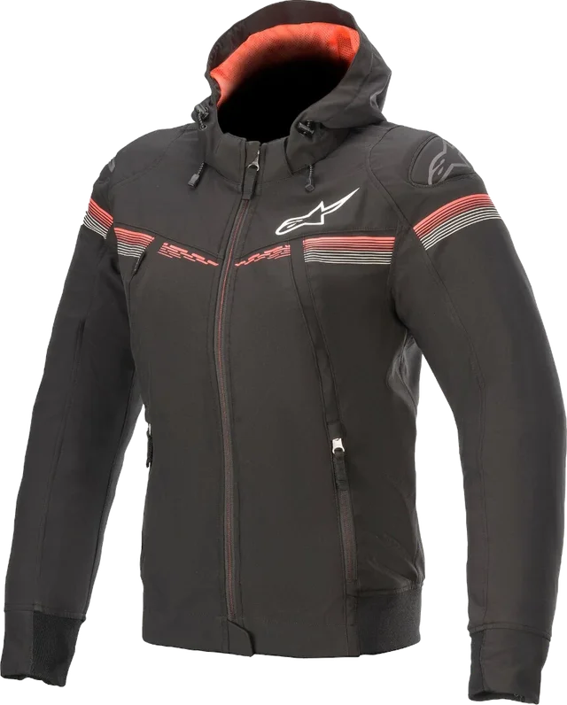 Alpinestars Stella Sektor V2 Ladies Motorcycle Hoodie, black/red
