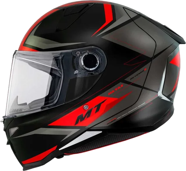 MT Helmets Revenge 2 S Hatax Full Face Helmet, Matt Black / Fluo Green