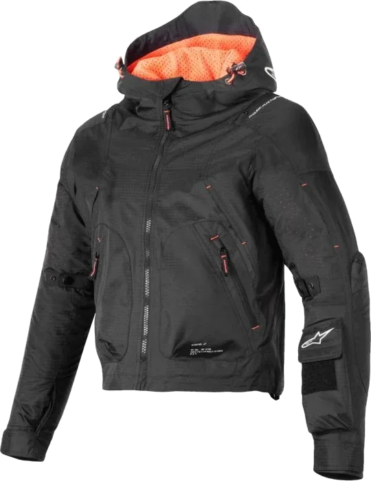 Alpinestars Women's Stella Molly Air Jacket, Black/Hi-Viz Coral