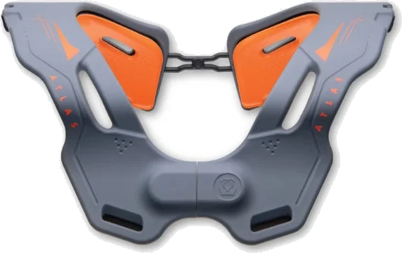 Atlas Vision Neck Brace, Grey/Orange