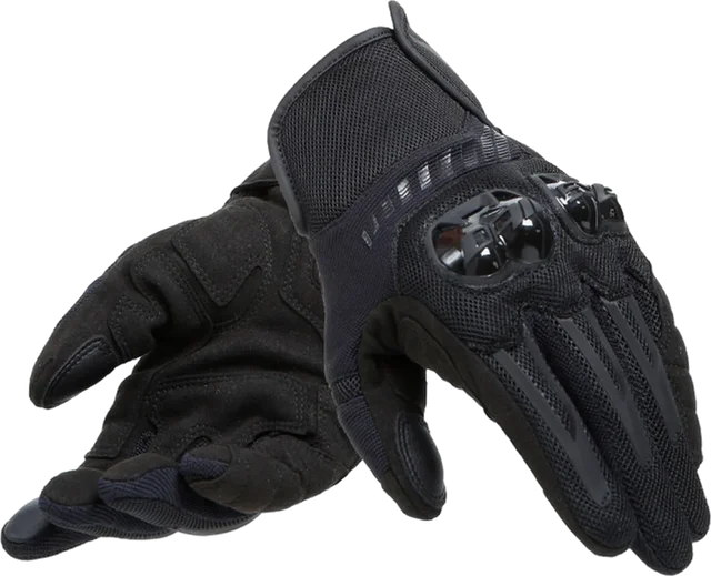 Dainese Mig 3 Air Tex Gloves - Black/Flo Red, black