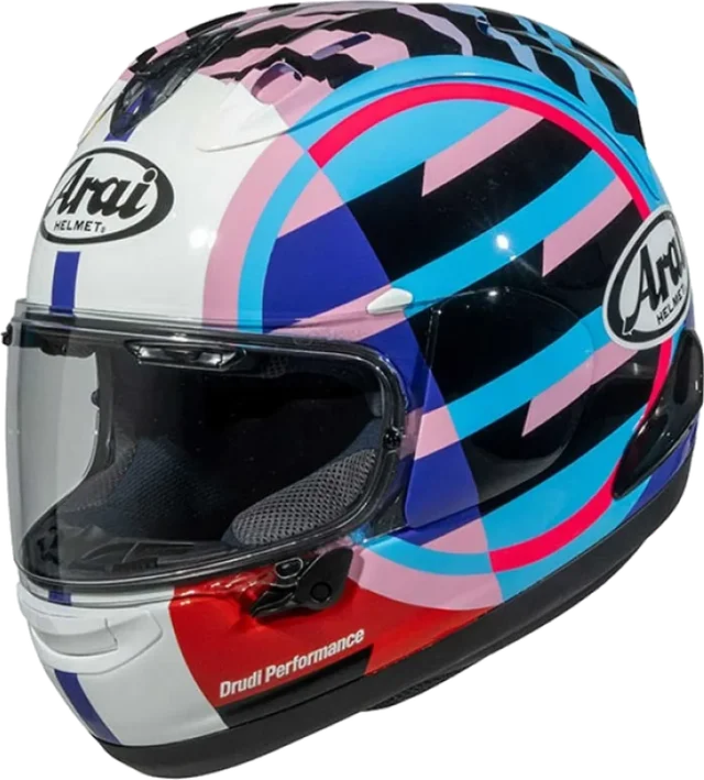 Arai RX-7 V Evo Helmet Spectre Cyan Gloss