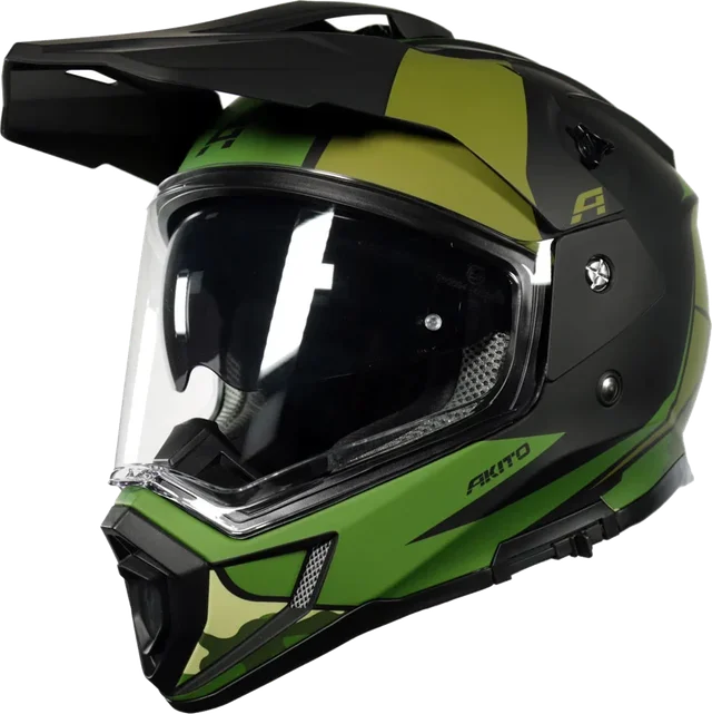 Akito Adventure Helmet Matt Camo Green, Matt Camo Green