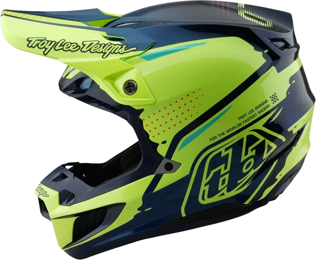 Troy Lee Designs SE5 Composite Helmet W/ MIPS - Drip, yellow