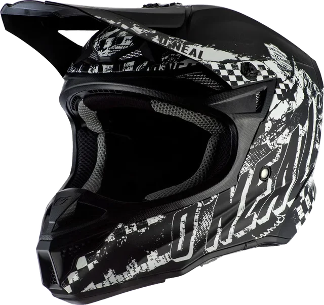 O'Neal Oneal 5Series Polyacrylite Rider Motocross Helmet, black/white