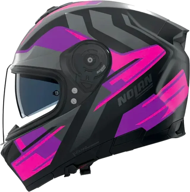 Nolan N80-8 Helmet Trittico 358 Black/Fuchsia/Anthracite Matt